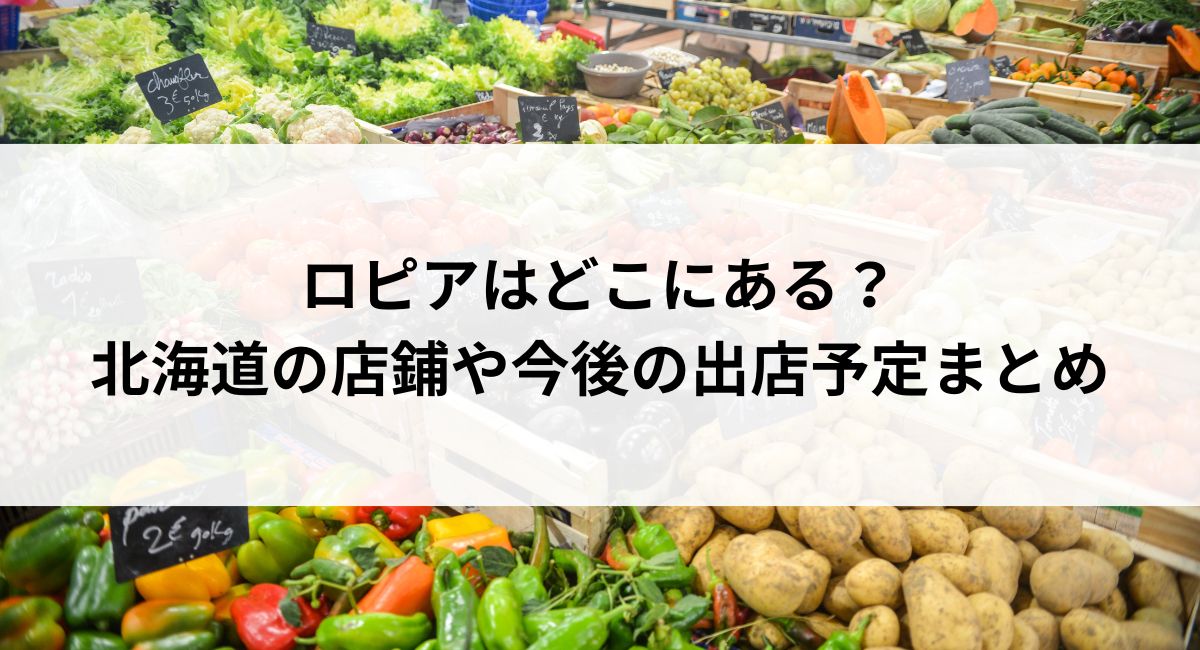 【2025年最新】ロピアはどこにある？北海道の店鋪や今後の出店予定まとめ